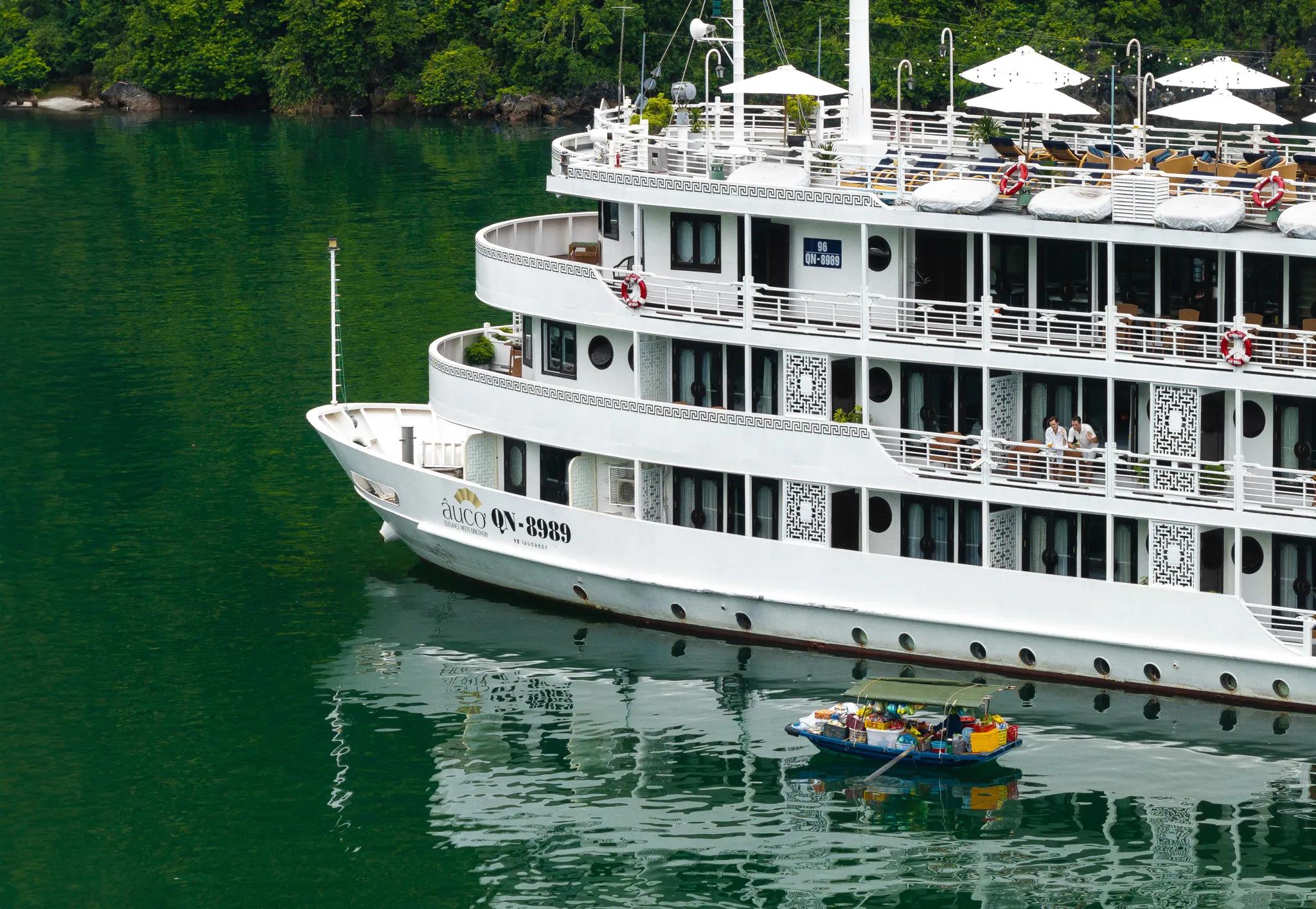 Au Co supplied - ship exterior aerial view