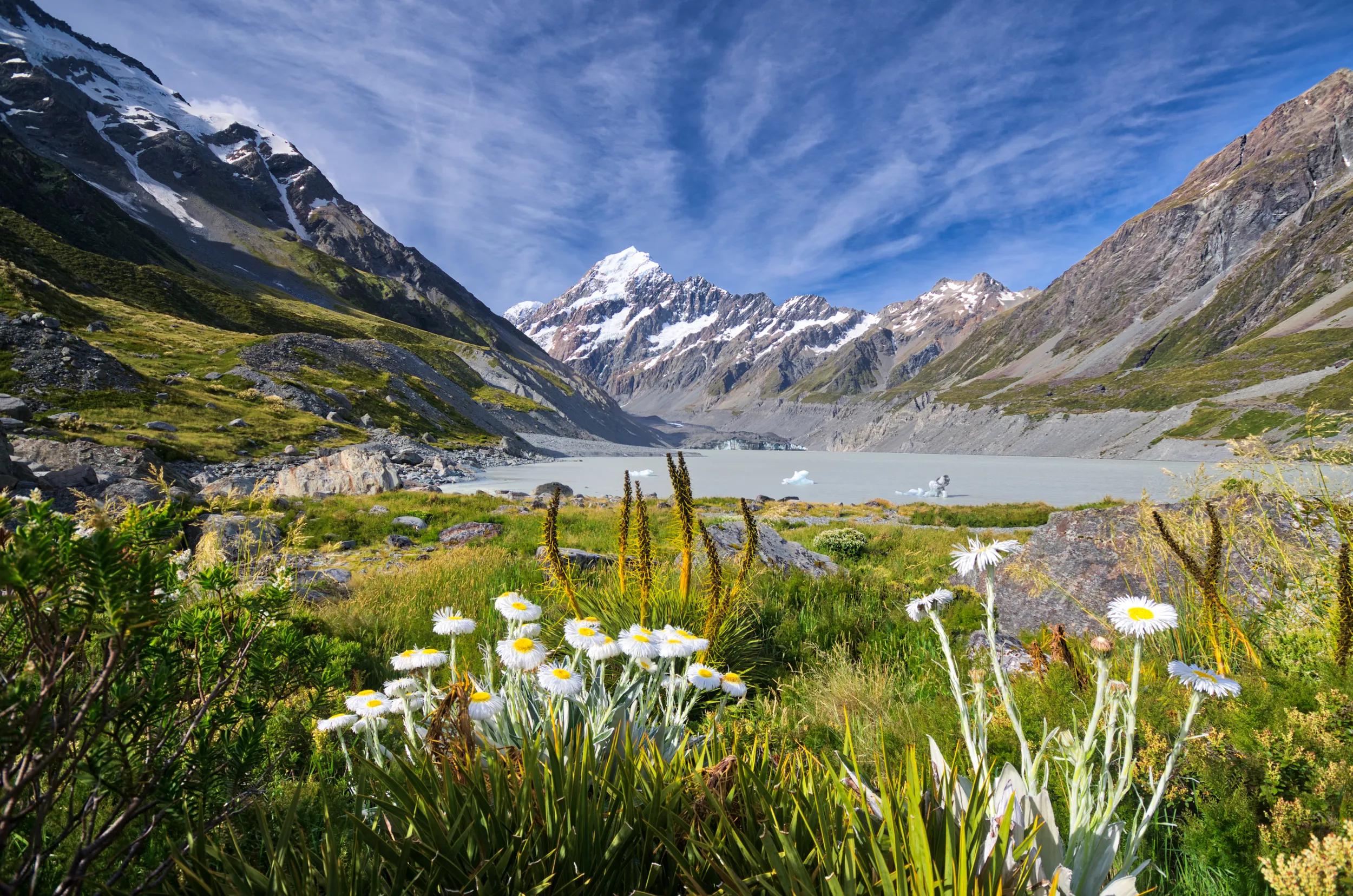 Mt. Aoraki (Mt. Cook), New Zealand