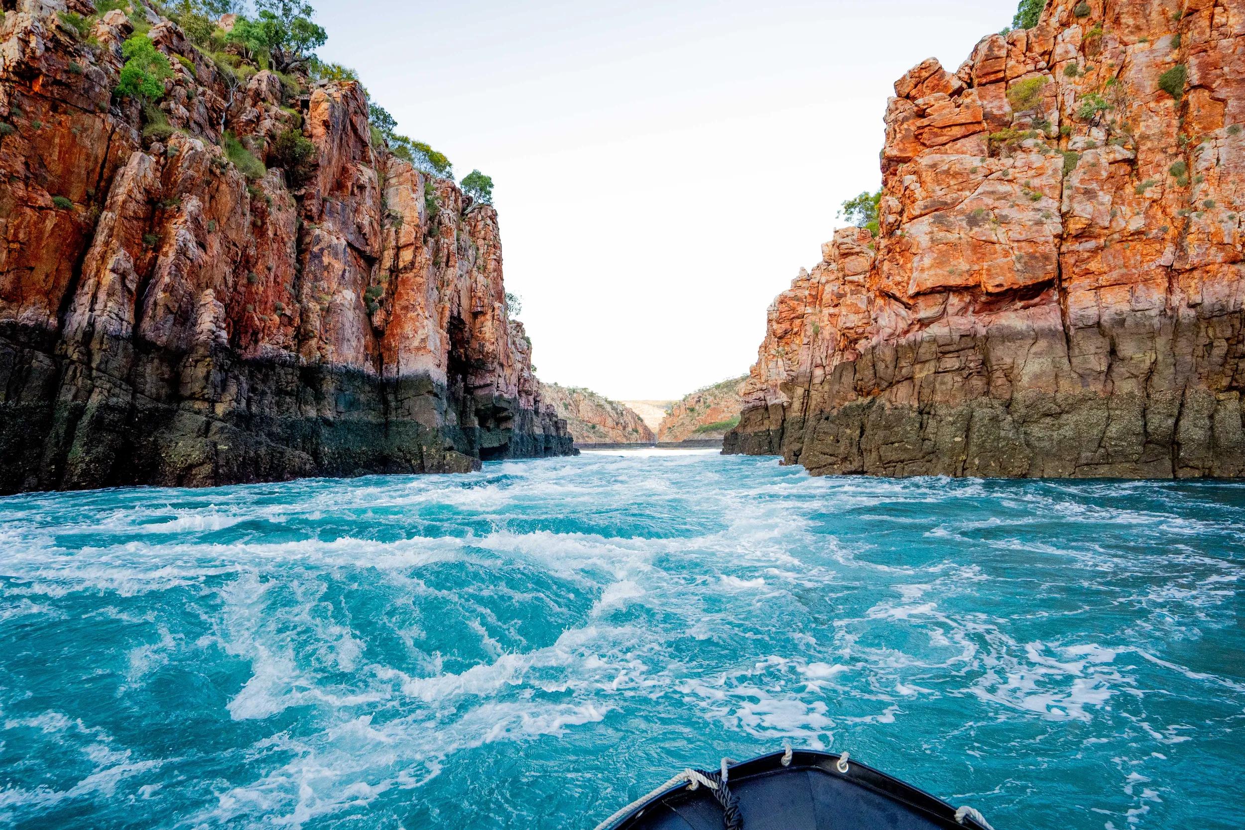 Horizontal Falls close up, Seabourn Pursuit Kimberley Voyage July 2025