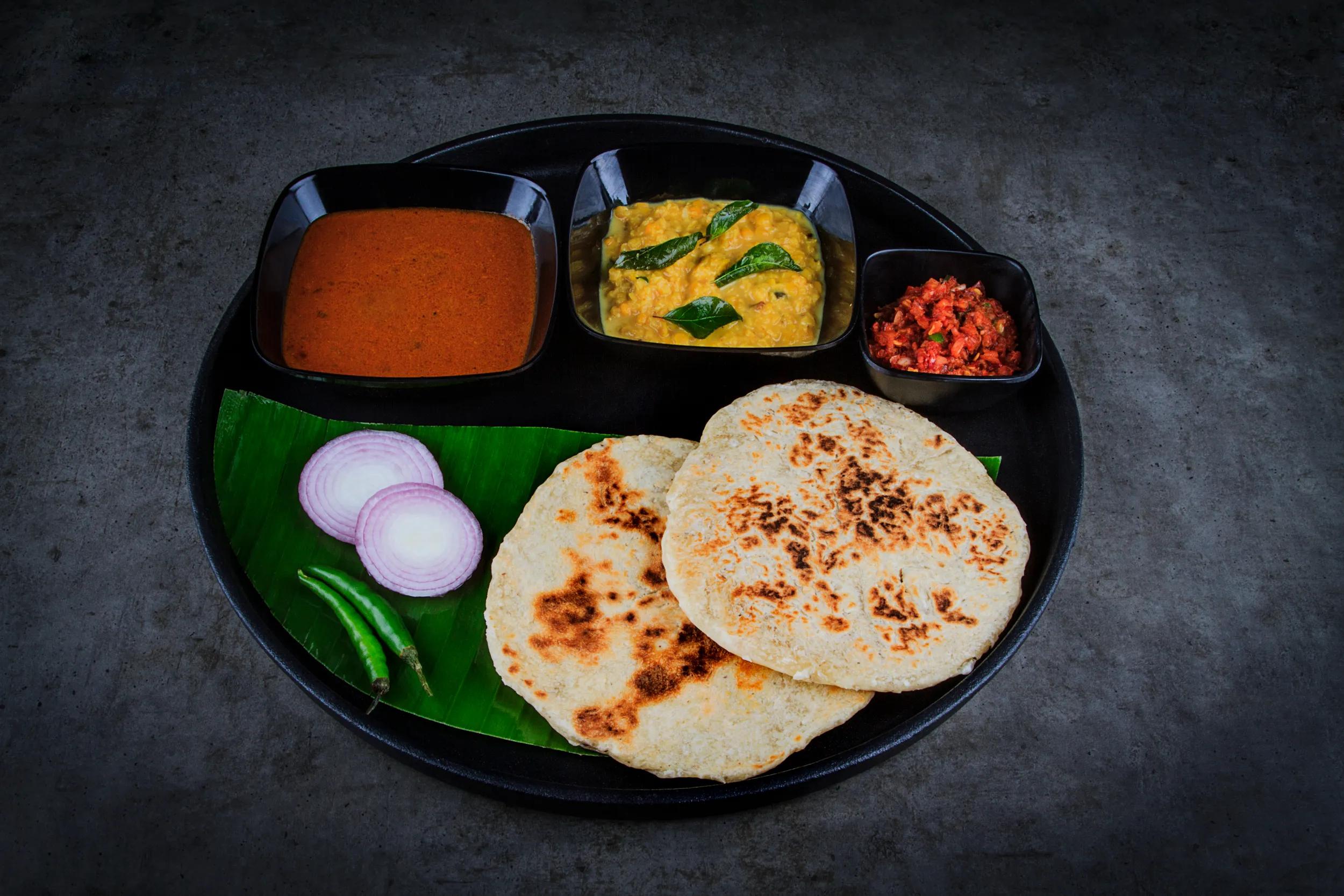Sri Lankan fresh roti bread