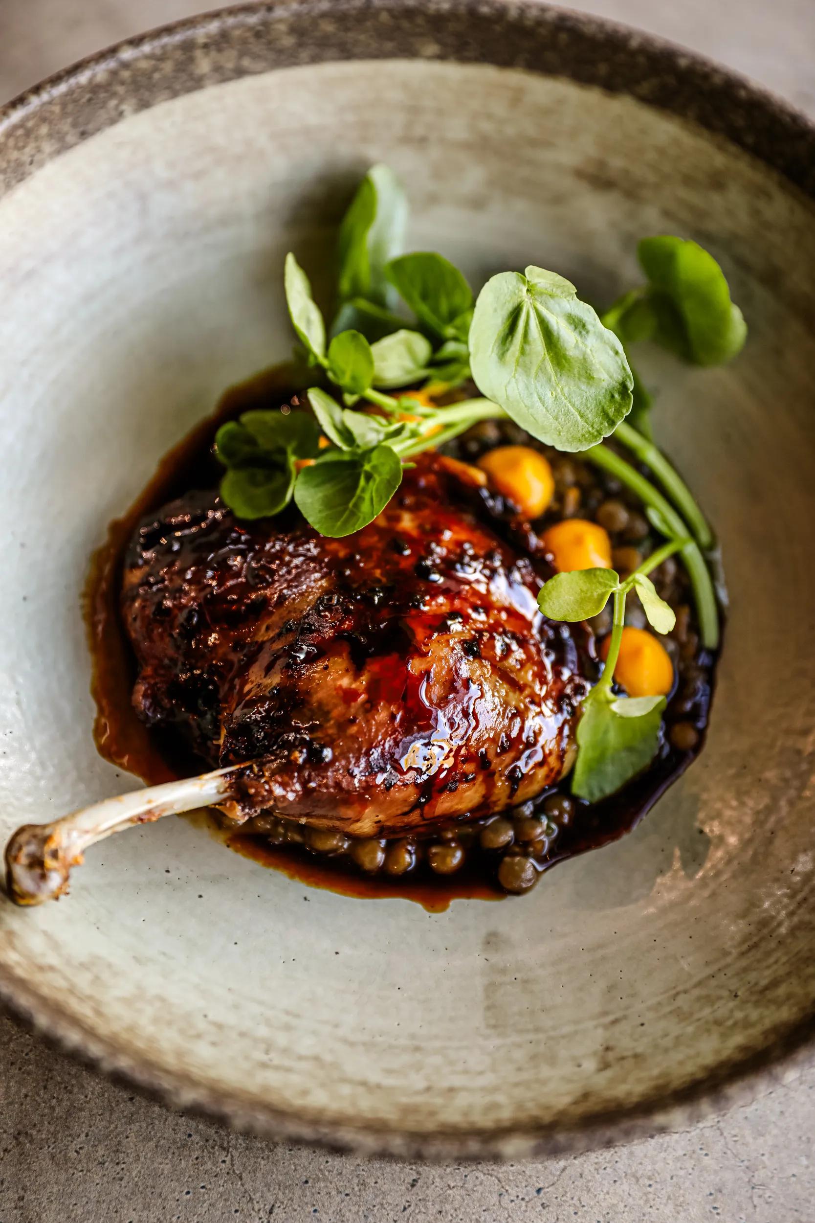 Plated meal at Junction Moama Restaurant, Echuca Moama, NSW.