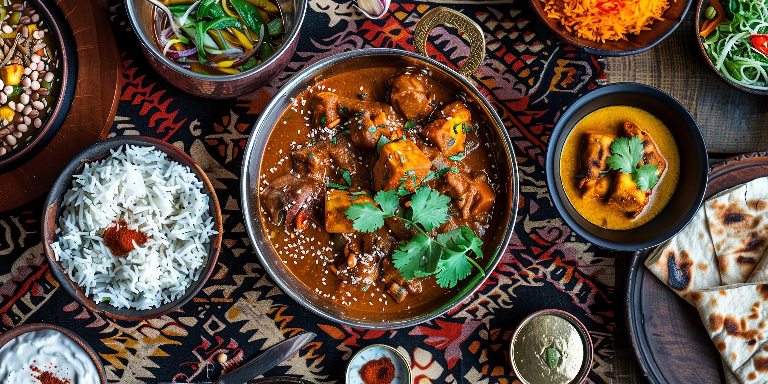 Cape Malay Curry on the table