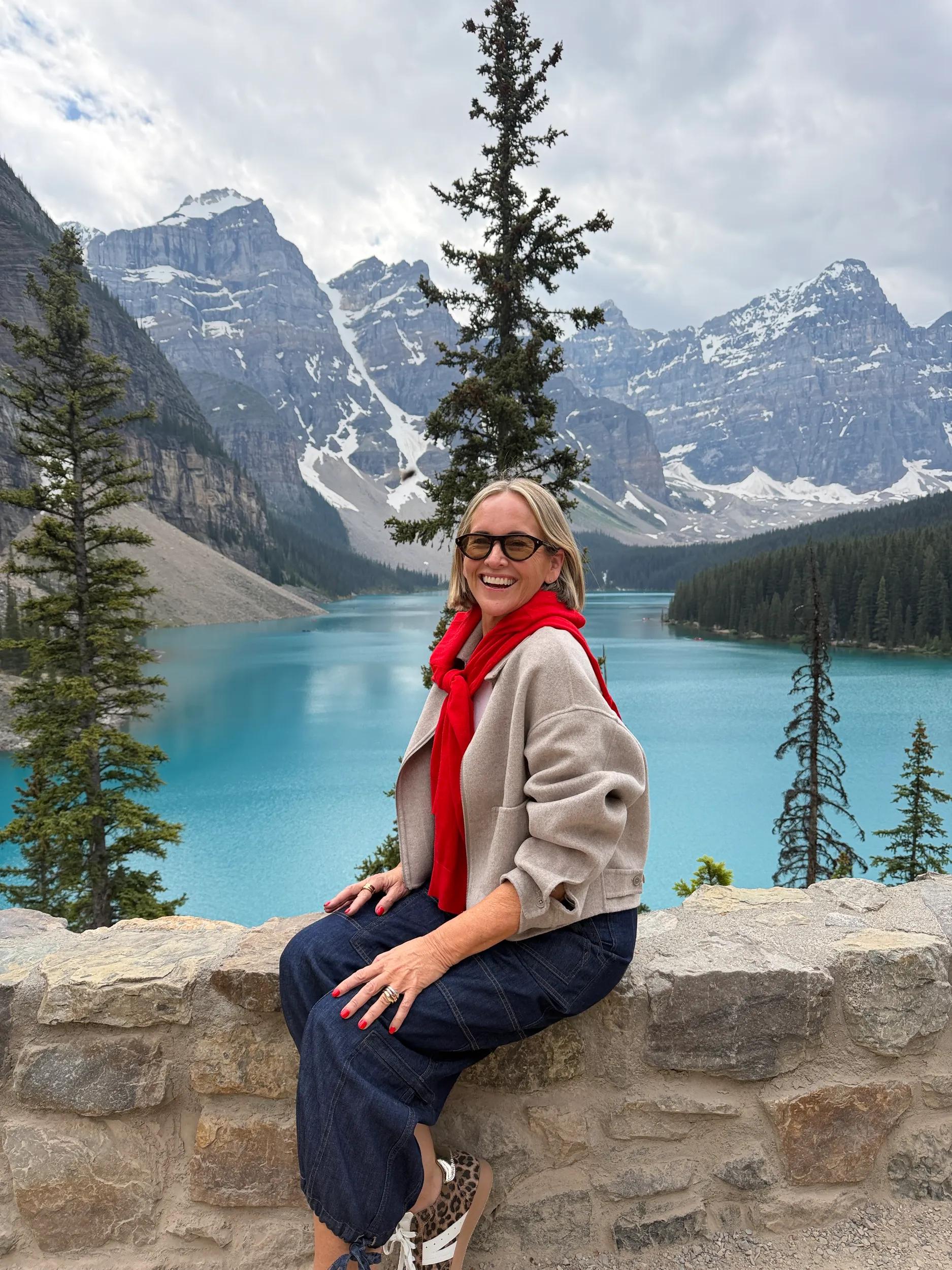 Influencer photo from Nikki @stylingyou travelling Canada with TM - Fairmont Chateau Lake Louise.
