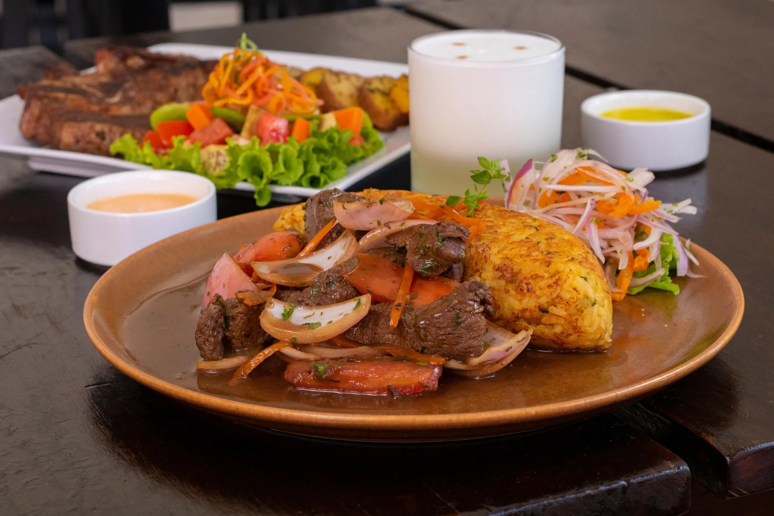 Lomo Saltado with Tacu Tacu