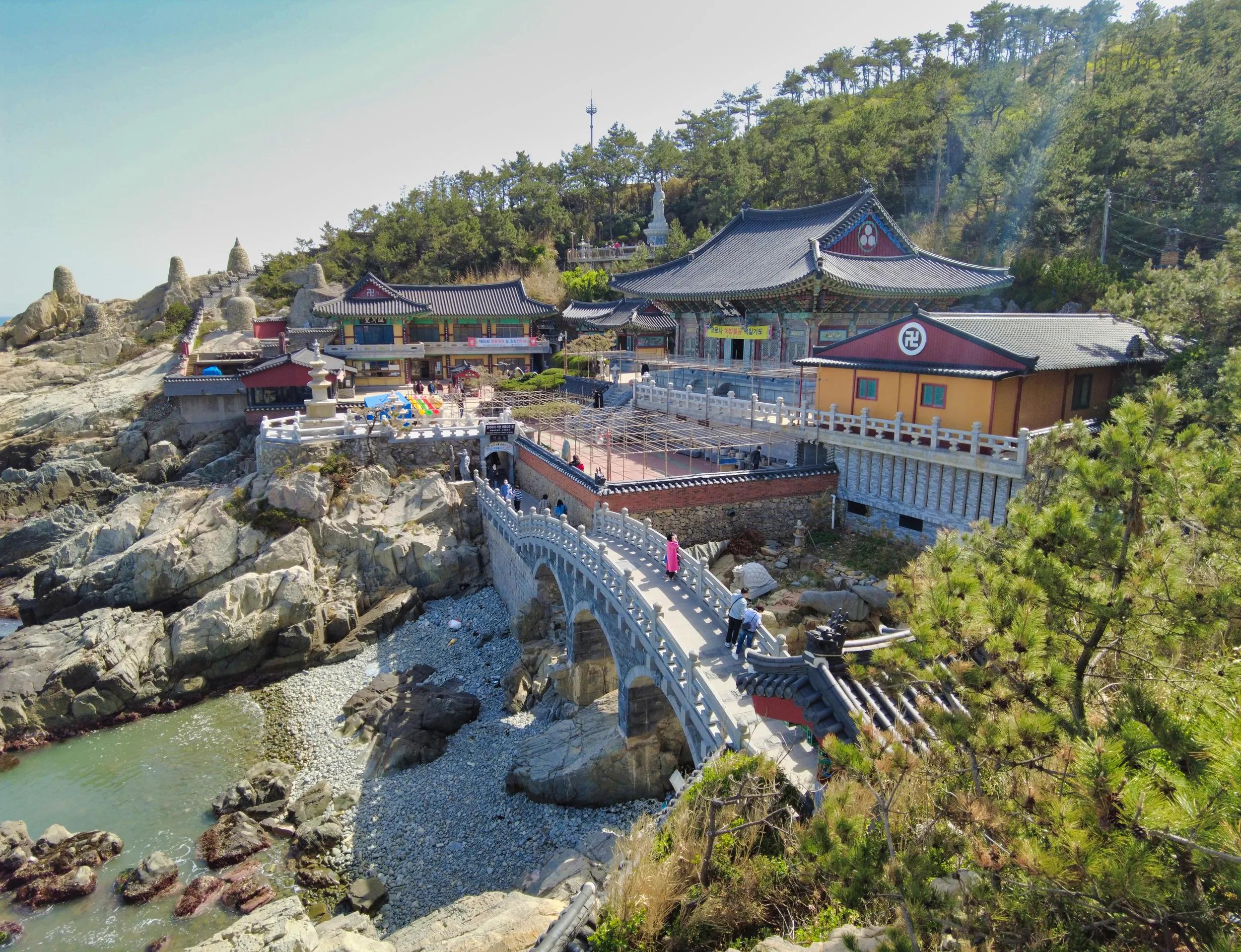 Scenery of haedong yonggungsa buddhist temple, Busan, South Korea, Asia.