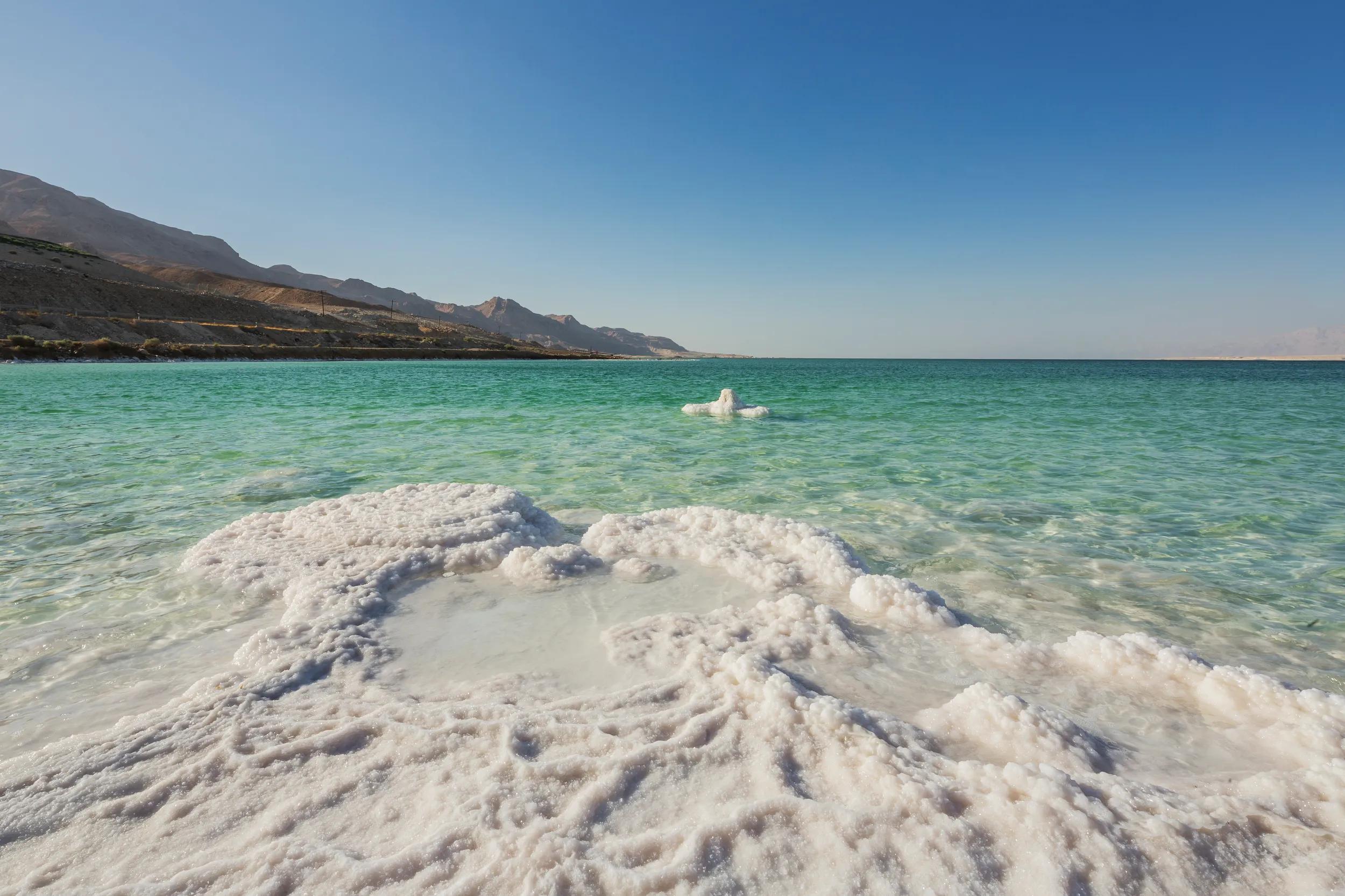 Israel, Southern District . Dead Sea - Salt deposits