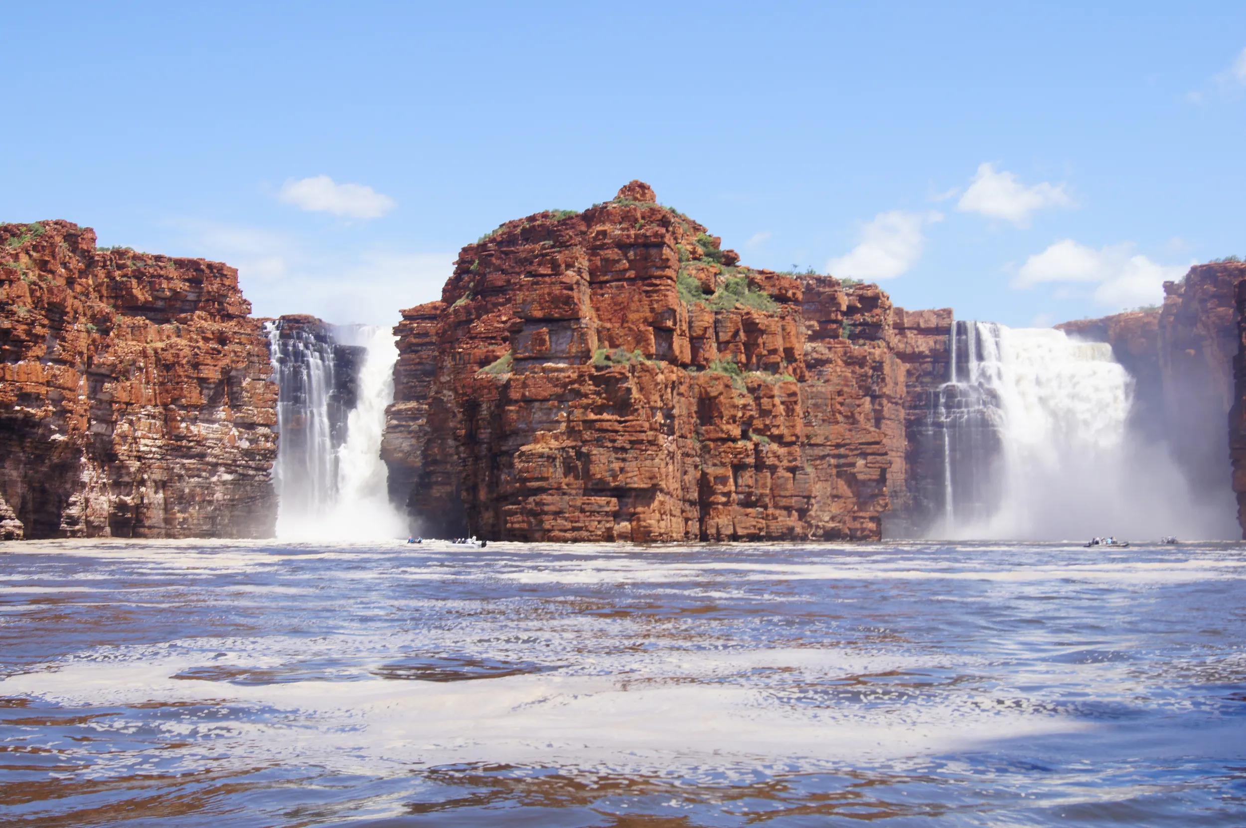 Twin Waterfalls in the Kimberley King George Falls