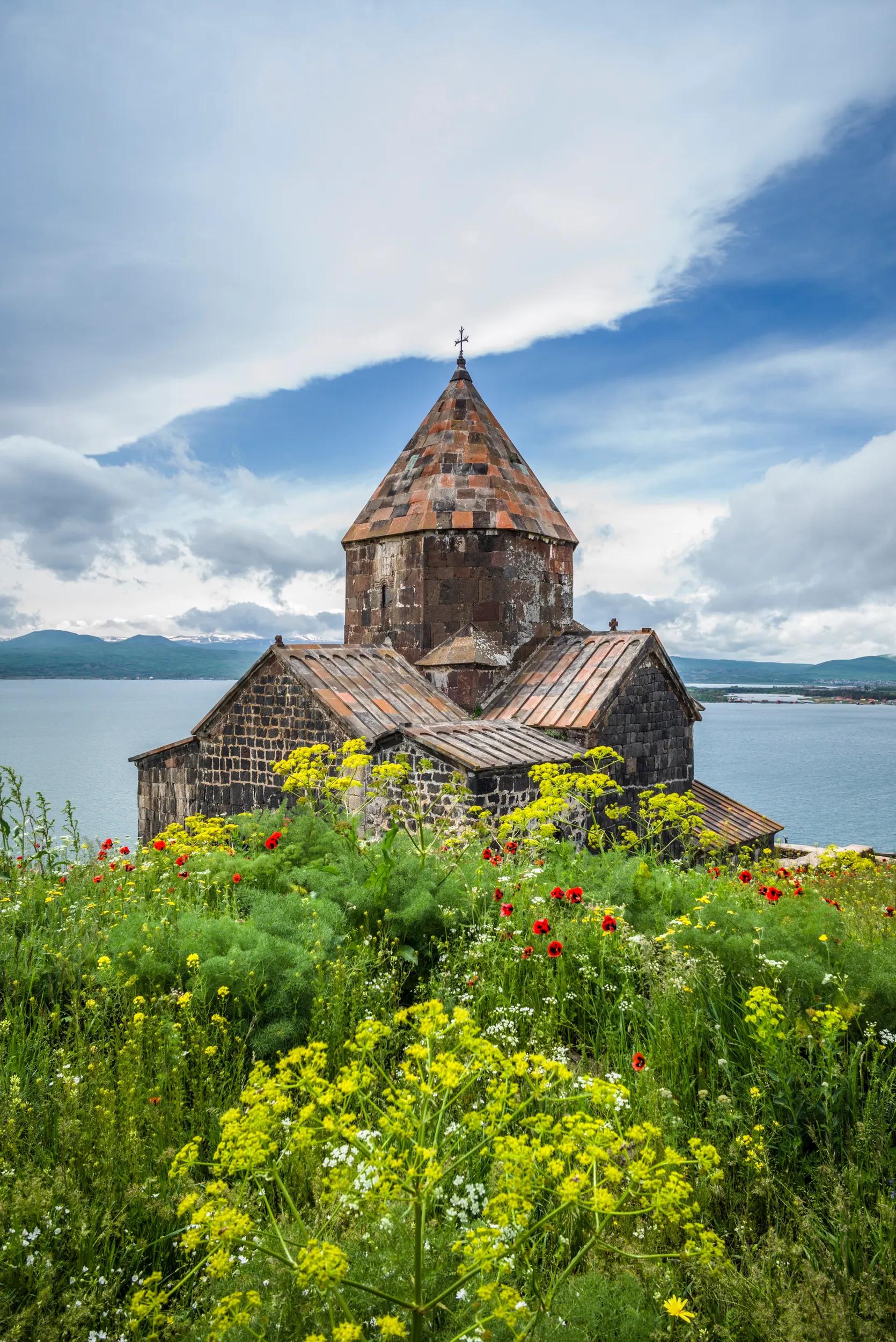 Armenia, Lake Sevan, Sevan, Sevanavank Monastery, church exterior
