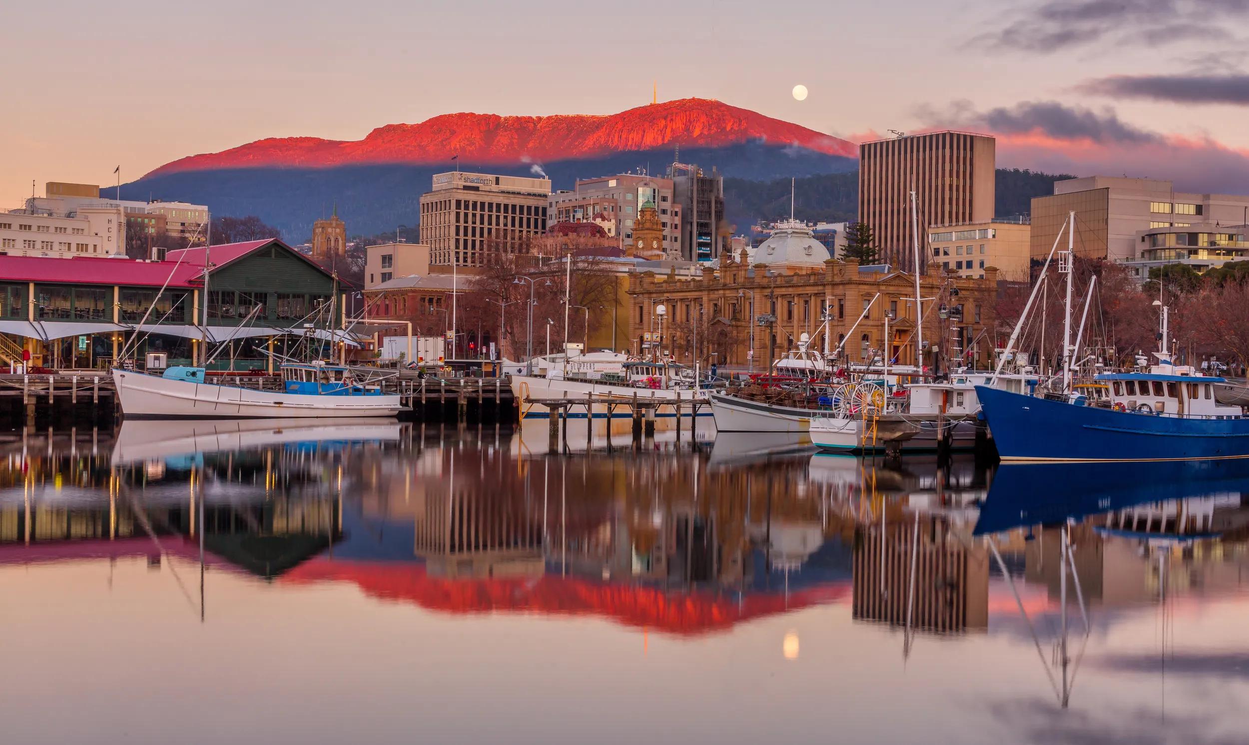 Sunrise at Constitution Dock, Hobart Tasmania