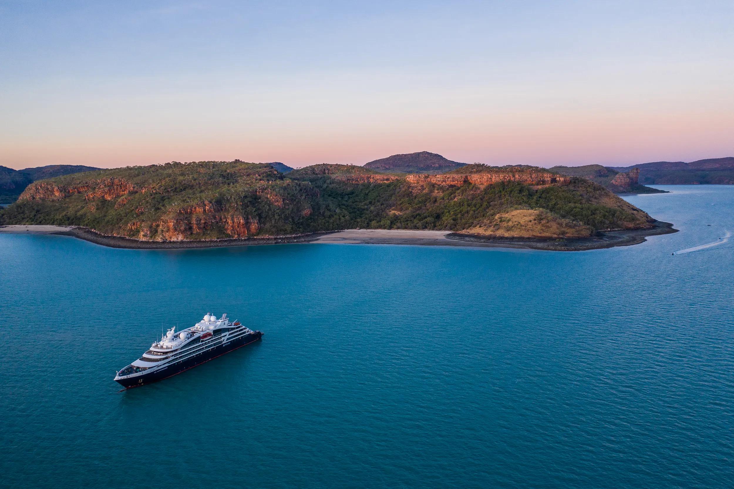 Aerial view Hunter River and Prince Frederick Harbour, Kimberley Coast, Western Australia.