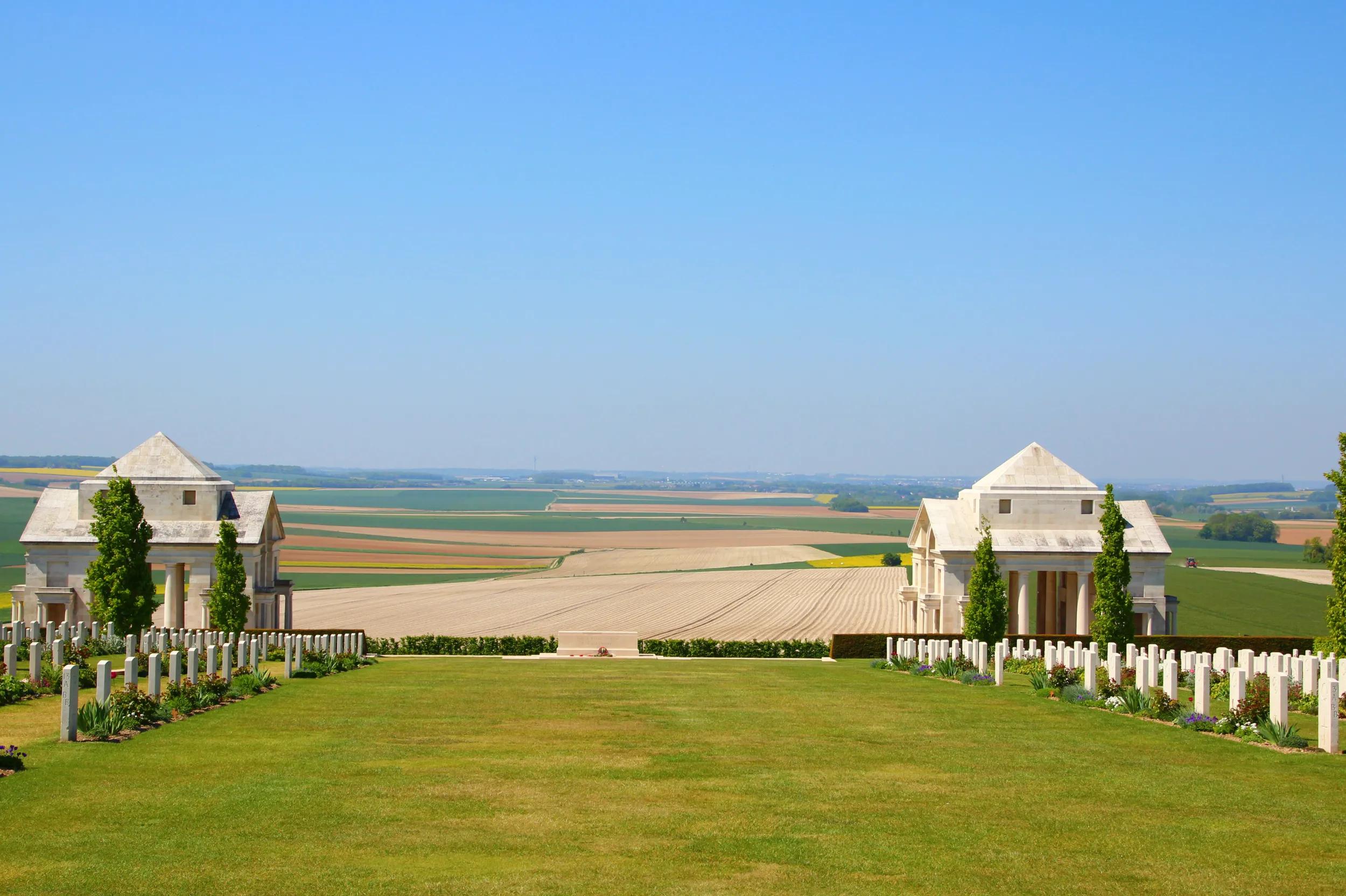 The australian cemetery of the first world war at villers bretonneux in picardy