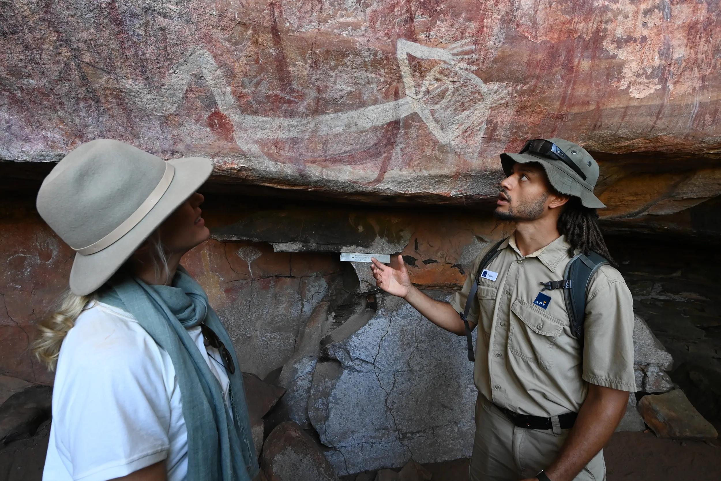 Rock art - APT - Mitchell Falls photo shoot 2024.