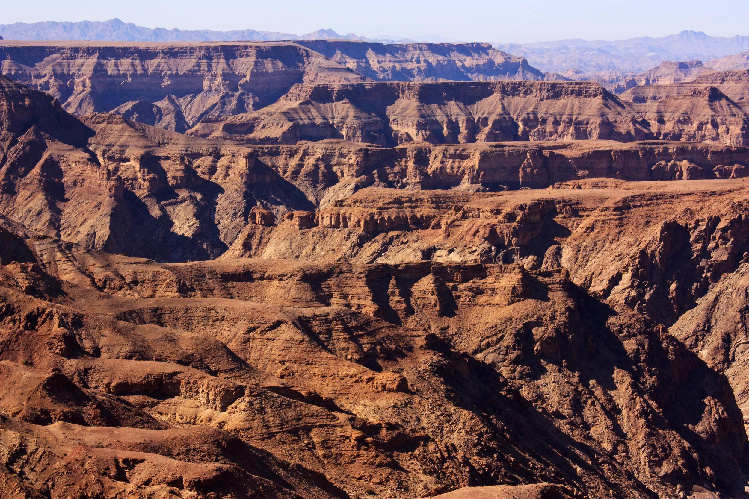 The Fish River Canyon in the Ai-Ais National Park.