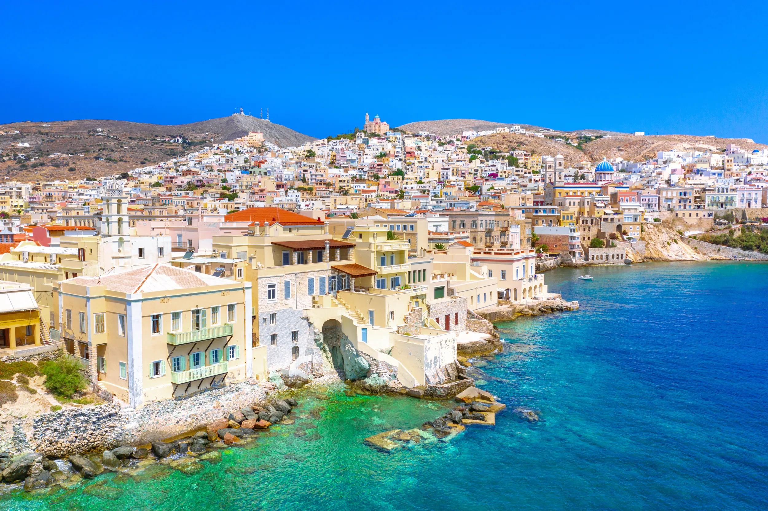 Vaporia district of Ermoupoli town on Syros island.